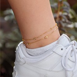 "Sulaima" guld dobbelt ankelkde med stjerner