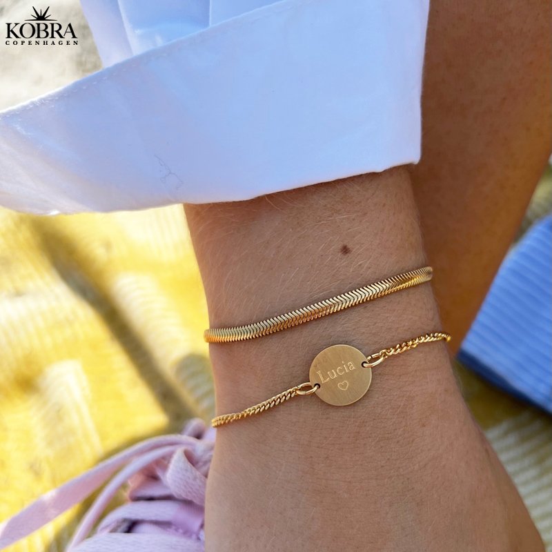 "Reece" 18 carat gold plated bracelet