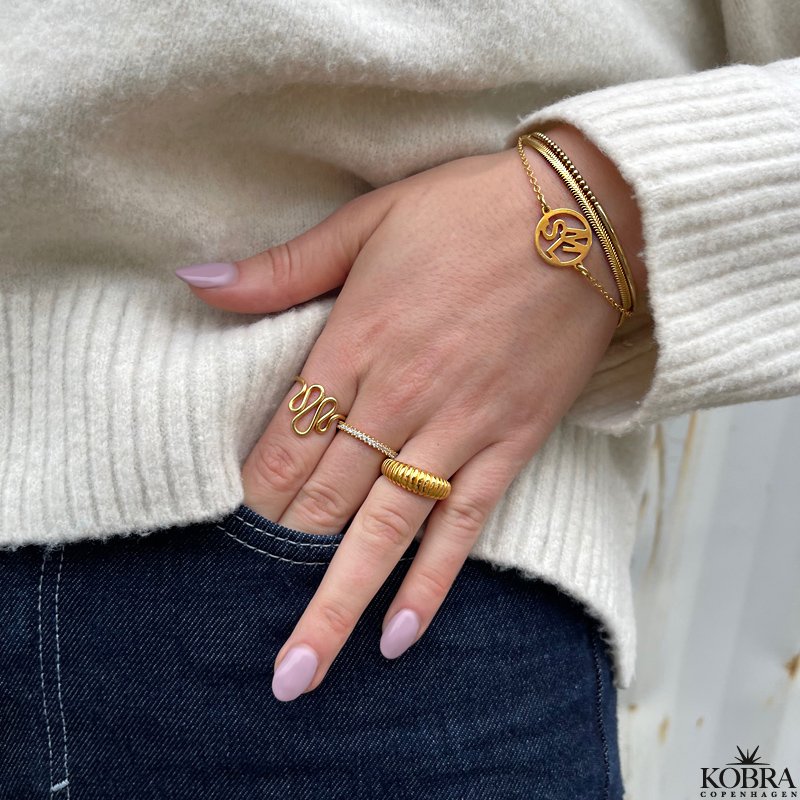 "Reece" 18 carat gold plated bracelet