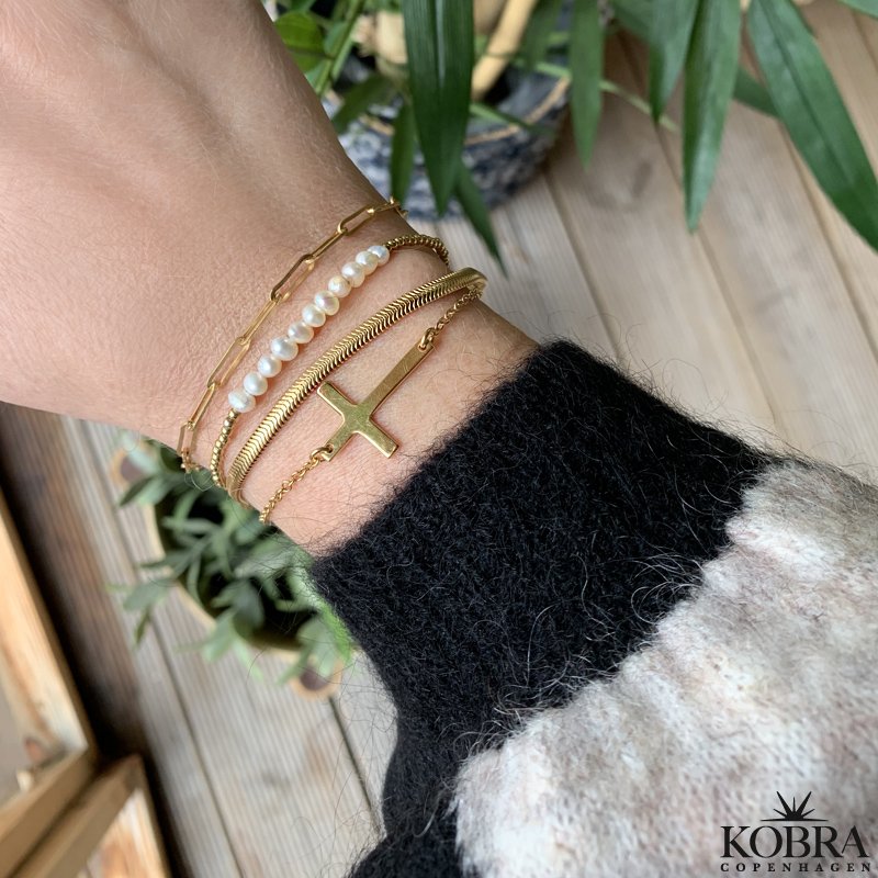 "Quinn" 18 karat forgyldt armbnd