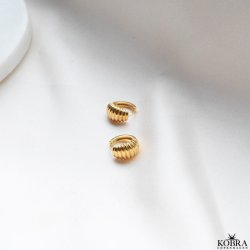 "Jenner" sm chunky guld reringe // hoops