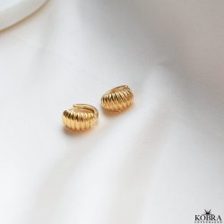 "Jenner" sm chunky guld reringe // hoops