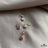 Birthstone charm in gold