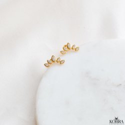 "Demi" unikke guld restikker med sten