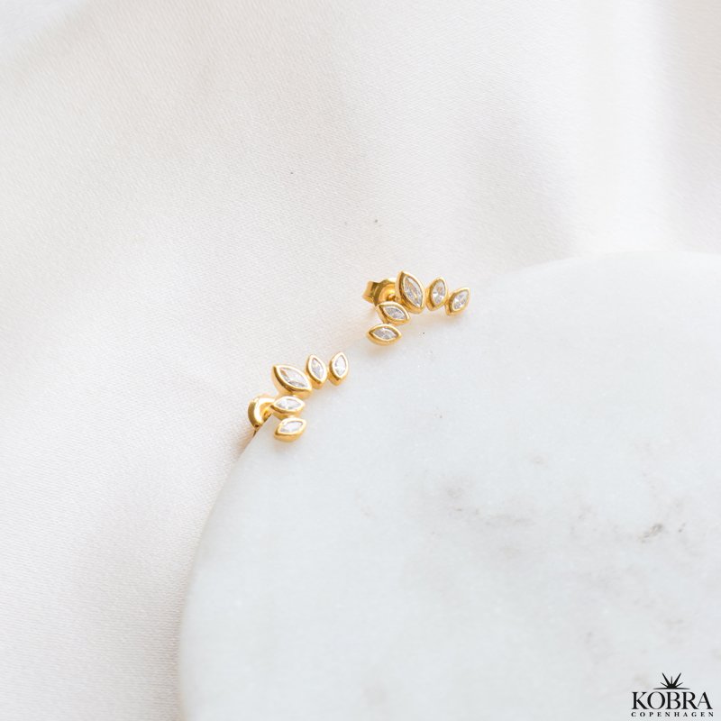 "Demi" unikke guld restikker med sten