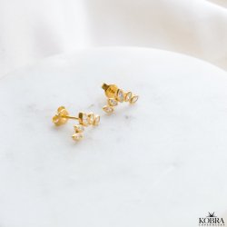 "Demi" unikke guld restikker med sten