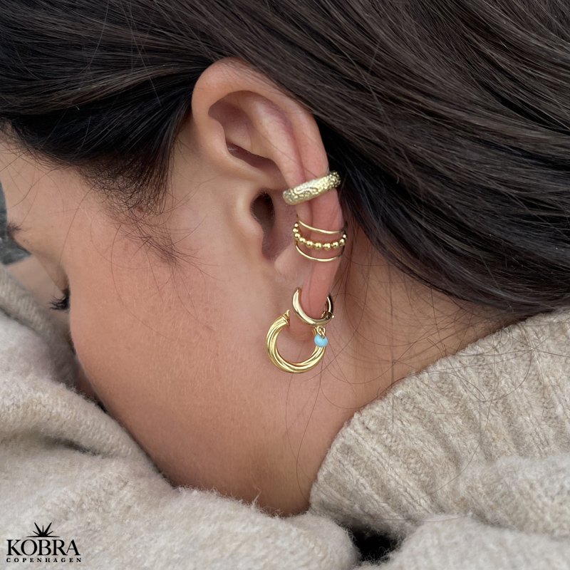 "Mini Malibu" guld hoops