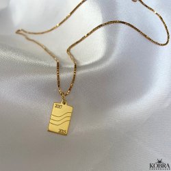 "Something to remember" guld halskęde med gravering