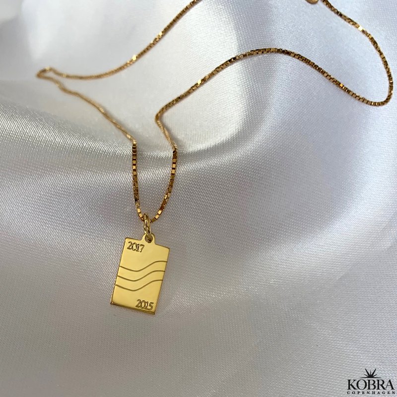 "Something to remember" guld halskęde med gravering
