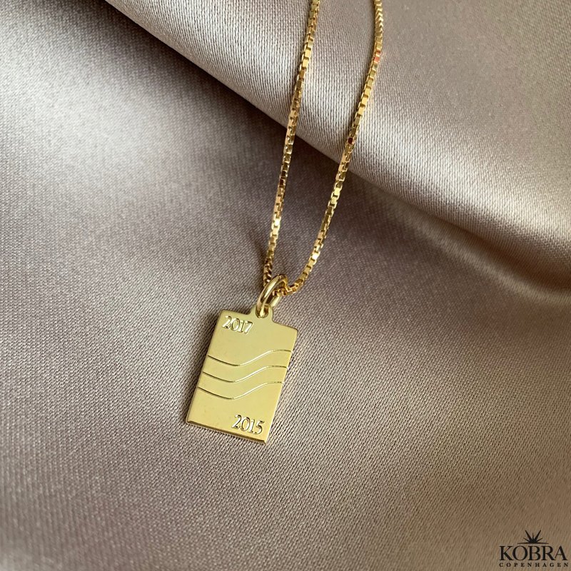 "Something to remember" guld halskęde med gravering