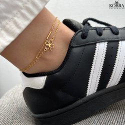 "Fortuna" ankelkde i guld med smuk firklver