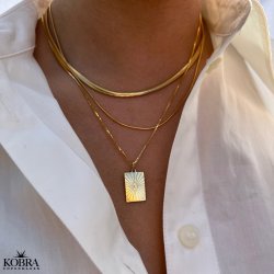 "Reece" 4 mm necklace in gold plated