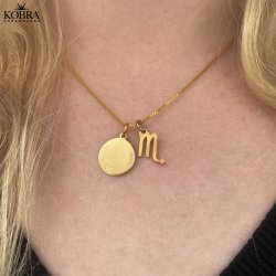 "Hoshi" hndlavet stjernetegns charm i guld