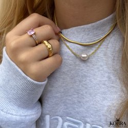 "Reece" 4 mm necklace in gold plated