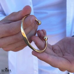 "Payton" guld armbnd med gravering