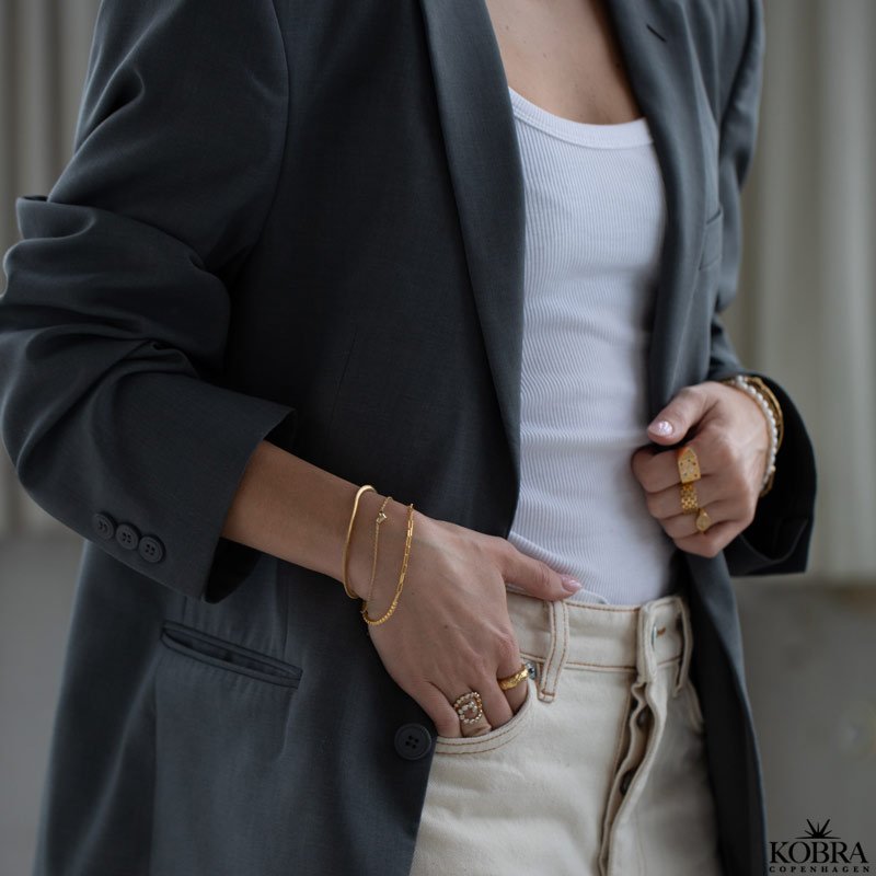 "Reece" 18 carat gold plated bracelet