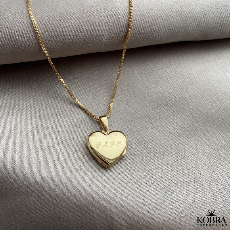 "Diana" heart gold locket 