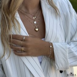 "Boa" slangeformet ring i guld