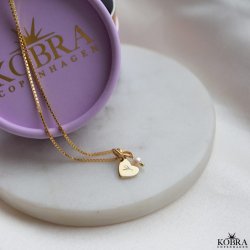 "Memories" gold heart necklace