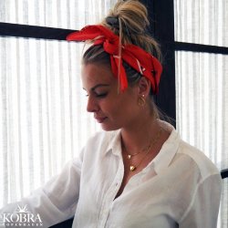 "Ingrid" 18 karat forgyldte drbe reringe