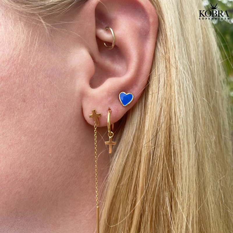 "Justice" sm kors reringe i forgyldt