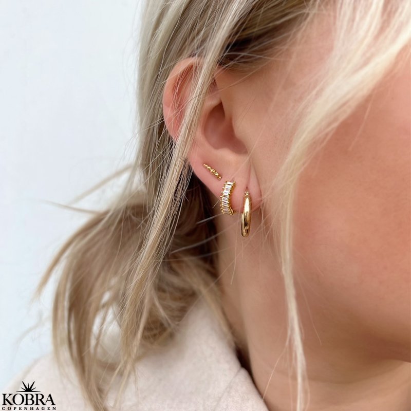 "Philine" 18 karat forgyldt hoops