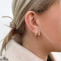 "Ella" ear studs with gold balls