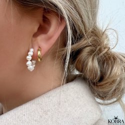 "Mini Malibu" guld hoops