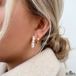 "Mini Malibu" guld hoops