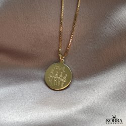 Gold necklace with your own design