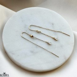 "Candle" guld retrde med sten