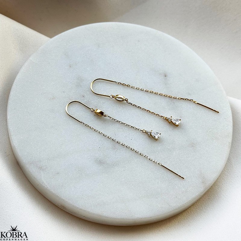 "Candle" guld retrde med sten