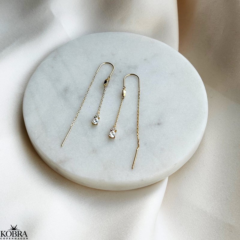 "Candle" guld retrde med sten