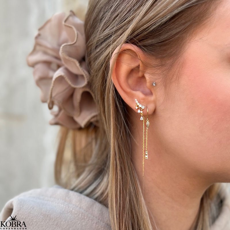 "Candle" guld retrde med sten