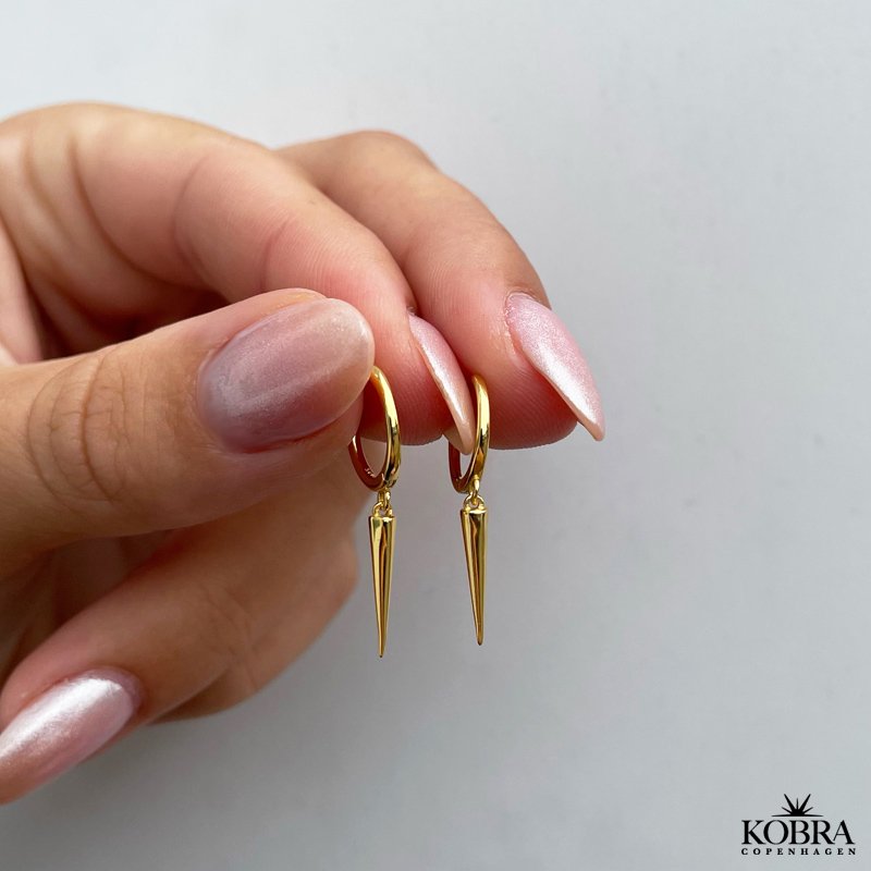 "Vania" 14 karat forgyldte enkle reringe