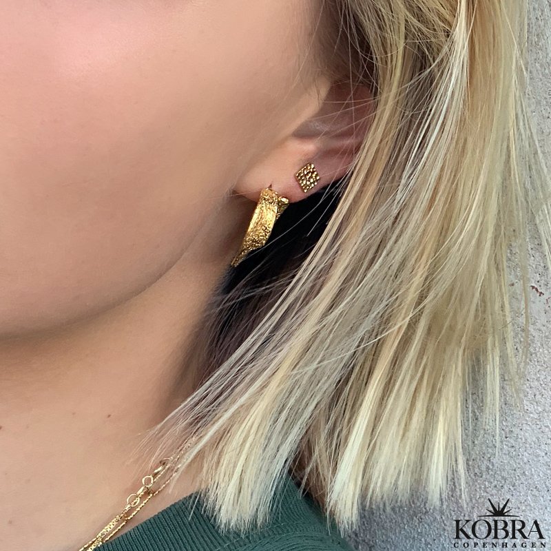 "Beta" sm hammerslet guld reringe