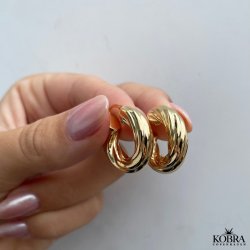 "Malibu" klumpete byler i 14 karat gullbelagt