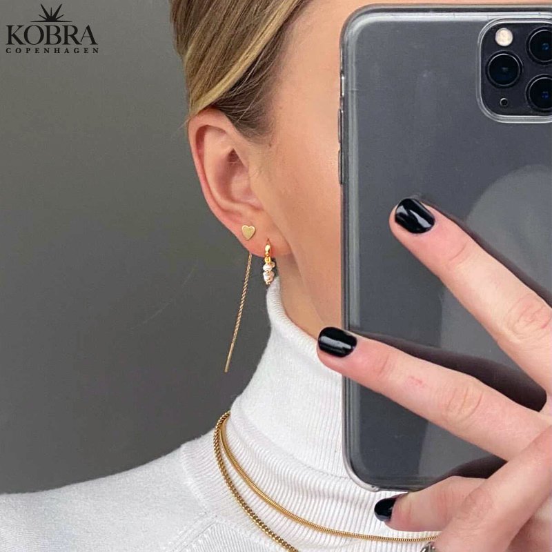 "Clinton" 3mm panzer halskde i sterling slv eller 18 karat forgyldt