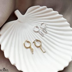 "Alias" gold earrings / hoops with your letters