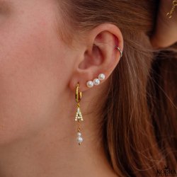 "Sonia" perlereringe i guld