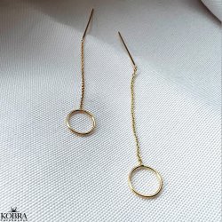 "Apollo" Trd reringe i guld med cirkel