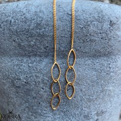 "Willow" 18 karat forgyldte reringe 