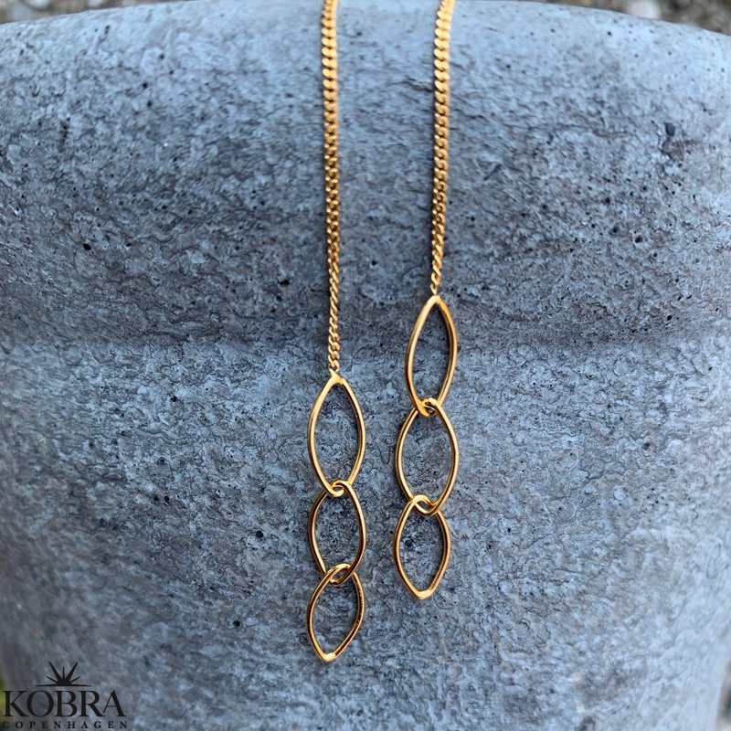 "Willow" 18 karat forgyldte reringe 