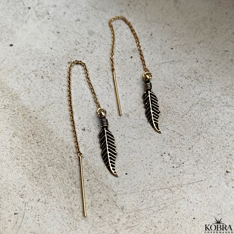 "Merle" earrings in 18 carat gold plated