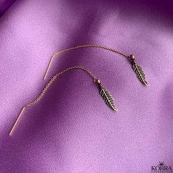 "Merle" earrings in 18 carat gold plated
