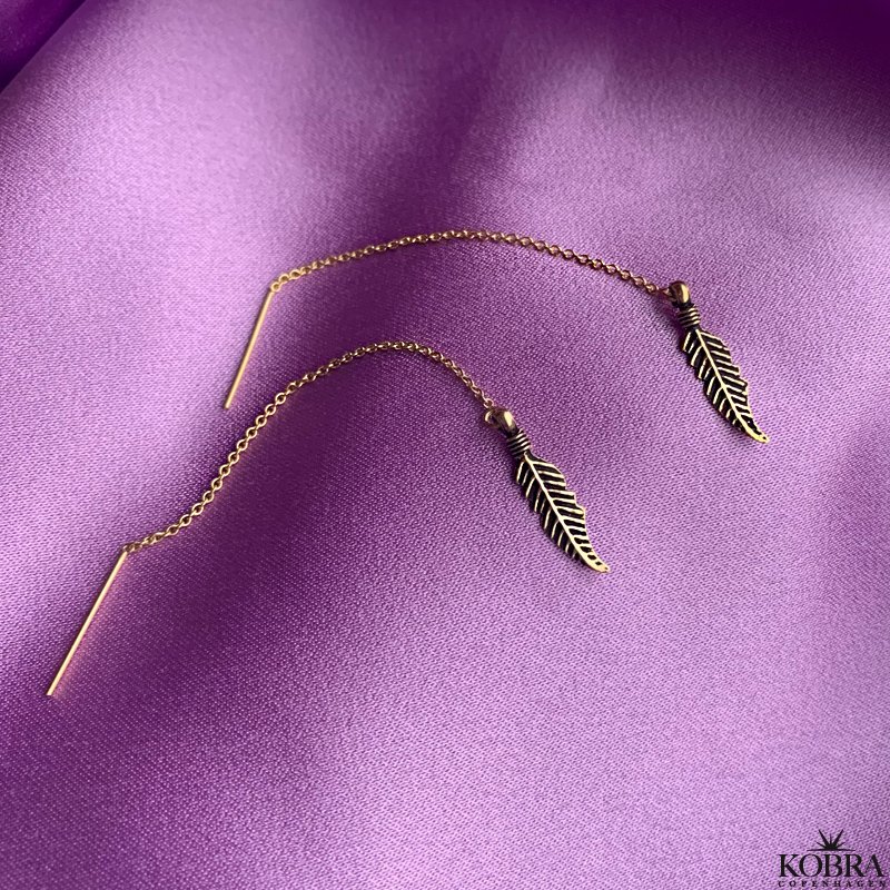 "Merle" earrings in 18 carat gold plated