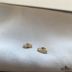 "Always" Infinity reringe med sten i forgyldt