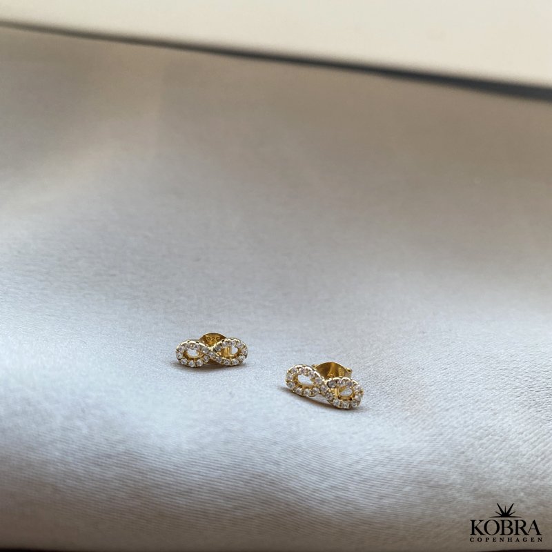 "Always" Infinity reringe med sten i forgyldt