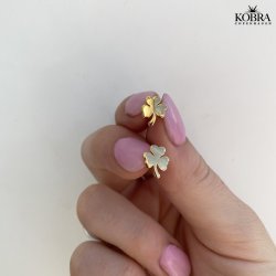 "Bellis" sm guld restikker med treklvere