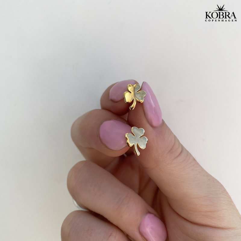 "Bellis" sm guld restikker med treklvere